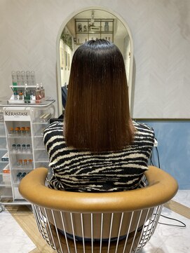 ロンド ストラーダ 心斎橋(Lond strada) イメチェンチェリーブラウンフェミニンロング