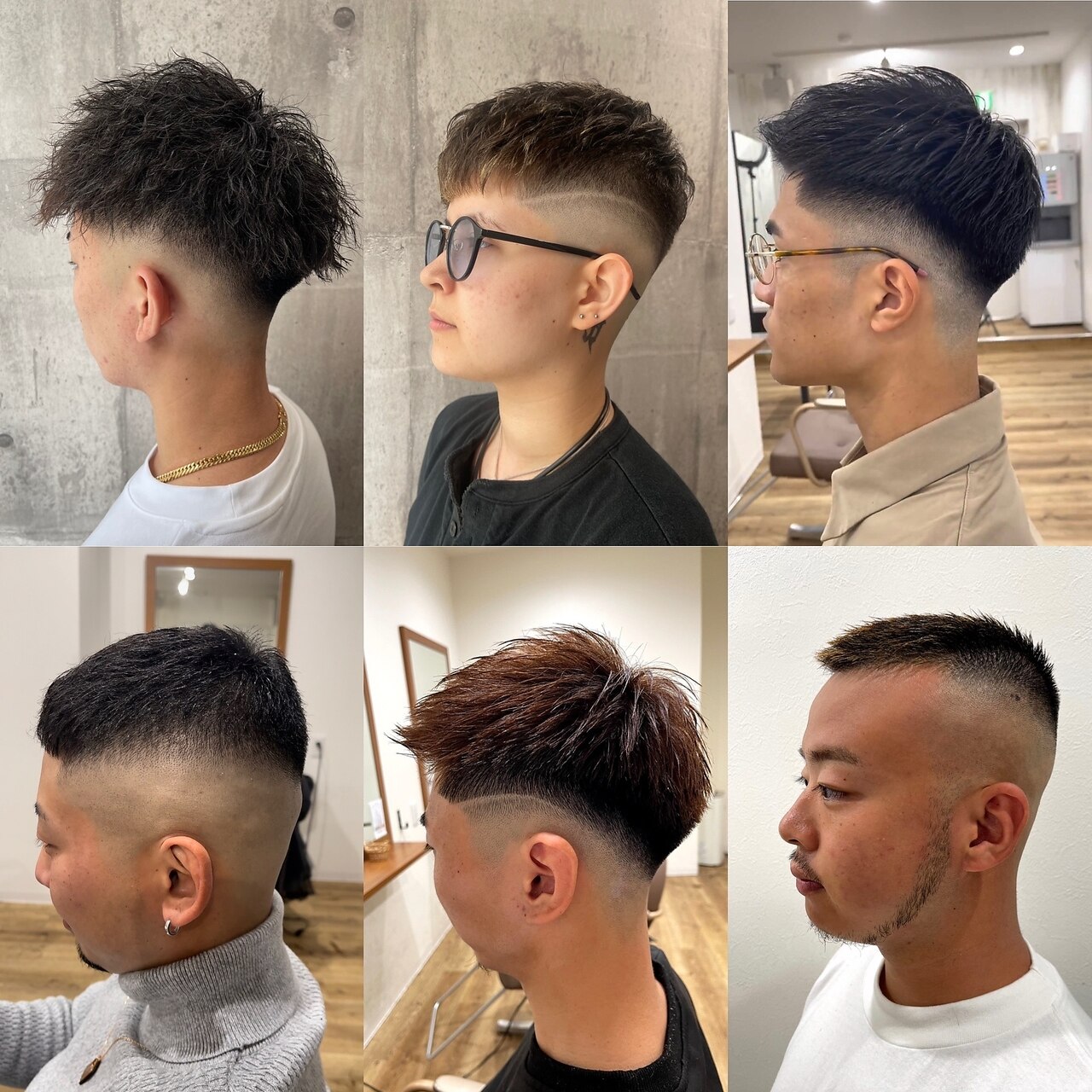 スキンフェード、フェードカット＋シャンプースタイリング