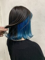 アールプラスヘアサロン(ar+ hair salon) インナーカラーブルー