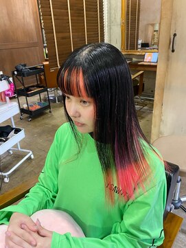 トト 船橋店(toto.) 黒髪/グレーベージュ/レイヤーロング/前髪パーマ[西船橋/津田沼]