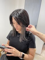 コレット 宇都宮(collet Gigi)&nbsp;斜めバング/グレージュカラー/デザインカラー/