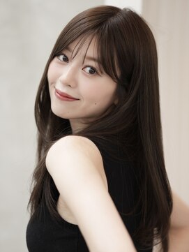 レイリー 原宿 表参道(Rayreee) くびレイヤーエモージュ前髪ピンクベージュ