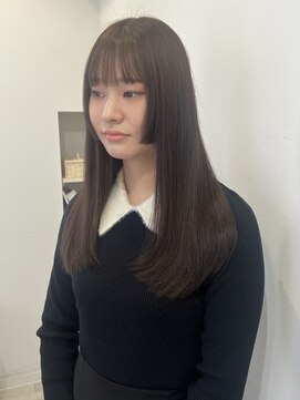 ミレバイジェニー (mirae by geny) グレージュと姫カット r