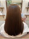 美髪カラー×ベージュ