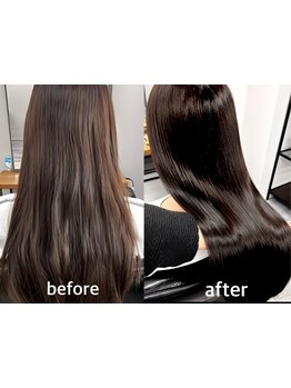 限られたサロンのみ扱える〈水素トリートメント〉認定サロン＊ダメージレスにこだわった技術で美しい美髪に
