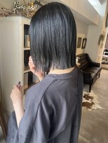 ヘアーデザイン シュシュ(hair design Chou Chou by Yone)&nbsp;レイヤーボブ／軽めボブ/ストレートボブ/シアーブラック