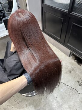 エトラ 渋谷店(etora) 艶髪 艶感 ワインレッド ボルドー 秋冬