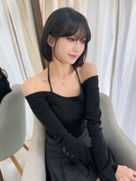 スイ(suii.)&nbsp;韓国風レイヤーボブ【黒髪タッセルボブ】担当/望月