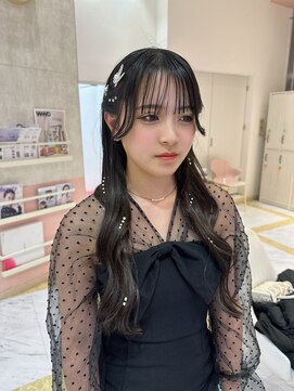 リー 梅田(Lee) 巻き下ろし/ヘアアレンジ/パール/セット/リボン/ハーフアップ