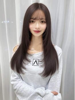 アッシュ 池袋店(Ash)の写真/今までのブローの時間が嘘みたいに短縮！洗いざらしの髪も、手ぐしで乾かすだけの縮毛矯正は試す価値あり◎