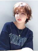 ショートカット×ひし形ショートボブ×前髪あり20代30代40代