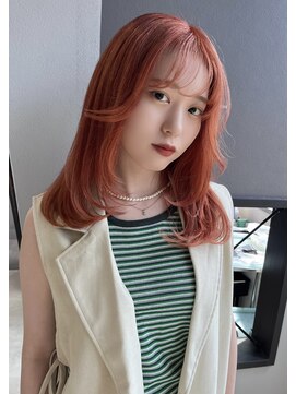 エイム(AiM) レイヤーカット×オレンジカラー