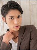 20代30代七三分けダークアッシュツーブロックショートY南越谷