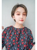【GEEKS渋谷】クールショート/オリーブベージュ/夏ヘア/20代30代