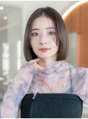 20代30代ミディアム顔周りレイヤーカット髪質改善ストレート
