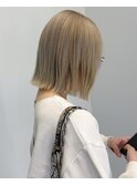 ハイトーンで作る透け感ボブ10代20代30代