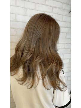 ビス フルール 日暮里店(Vis fleur) ロングヘア/ダブルカラー/オリーブベージュ