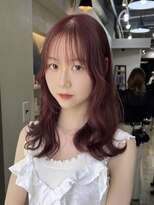 ロア 福岡天神本店(LORE)&nbsp;ダブルカラーミルクティーベージュカラーケアブリーチ韓国ボブ