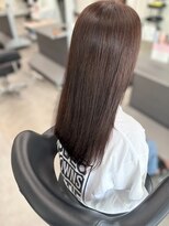ガルボヘアー 桟橋店(garbo hair)&nbsp;シアーパープルブラウン フェイスフレーミング 透明感カラー