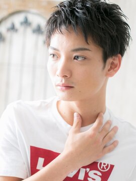 モッズヘア メン 新所沢店(mod's hair men) 10代20代短髪ダークアッシュ爽やか学生ツーブロックショートd