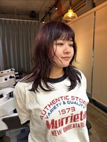 オルセン(OLSEN) ハイレイヤー/ミディアム・ロング/カシスカラー