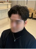無造作アップバング