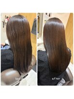 コルテ 倉敷西阿知店(CoRte.) 【before/after】美髪矯正/ナチュラルブラウン/ストレートヘア