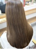 くびレイヤー グレーベージュ 白髪染め 白髪ぼかし 髪質改善