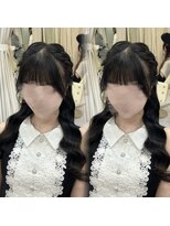 ヘアセットアリエス(aries)&nbsp;編み込みアレンジ