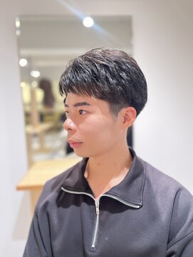 ソイクフ 四条大宮店(SOY-KUFU) ツーブロックマッシュフェザーショートニュアンスパーマ