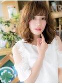 ■bliss大宮13-3★■斜めバング♪愛されひとめ惚れミディ