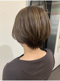 ナチュラルハイライト☆マッシュショート☆AMU