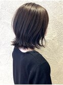 大人のミディアム×外ハネ_エアリーミディ _黒髪