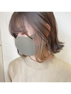 トリコ 梅田茶屋町店(trico) ナチュラルベージュインナーカラー♪