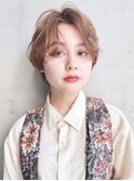 ショート_アースカラーくびれヘアツートンカラー_9061