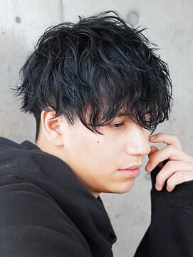 フィフス 原宿(fifth) 黒髪ツーブロックマッシュツイストスパイラルパーマ