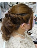 ハーフアップ