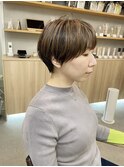 マッシュショート＿ハイライトカラー＿ブリーチカラー