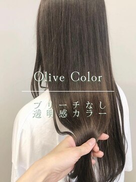 フォンズ(FONS) ブリーチなし透明感カラー/オリーブべージュ/オリーブカラー