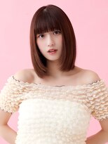 ラフィスヘアー クロム 大宮店(La fith hair chrome) 【La fith】ブリーチなしダブルカラー×切りっぱなしボブ