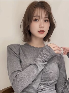 ジルブラン(JIL BLAN) ハイライトバレイヤージュダブルカラーショートカット30代40代