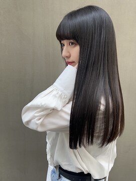 ジーナ 浦和美園(Zina) 髪質改善＊ぱっつん前髪グレージュカラー＊【Zina浦和美園】