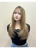 >>シースルーバング 流し前髪