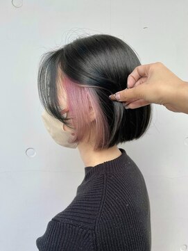 カリーナコークス 原宿 渋谷(Carina COKETH) インナーカラー/ダブルカラー/レイヤーカット/オージュア/ピンク