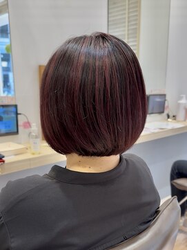 コノアラボ 守谷店(Conoah labo) ホワイトグレージュ/デジタルパーマ/チェリーブラウン/守谷