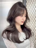 ロンドウル 熊本(Lond ulu) ウェーブミディアムメルティカラー×ブリーチなし韓国【熊本】