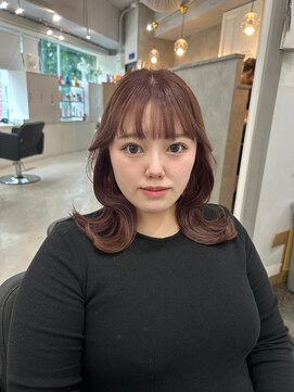 マーシュ 梅田(marshu) pink brown/切りっぱなし