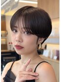ハンサムショート/コンパクトショート/前髪なし/ショートカット