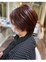 アエラスラナ 相模大野(Aeolus Lana)&nbsp;艶感ローズブラウン×スッキリショートボブ