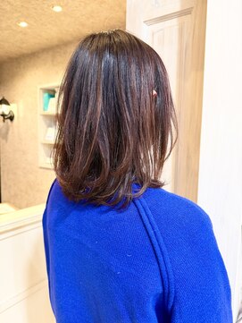 キャアリー(Caary) 福山市美容院Caary 艶感アップ↑↑ 赤味ブラウンカラー 30代40代